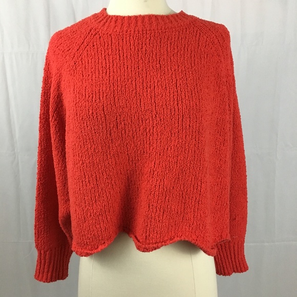 Zara Sweaters - Zara Wavy Red Sweater S